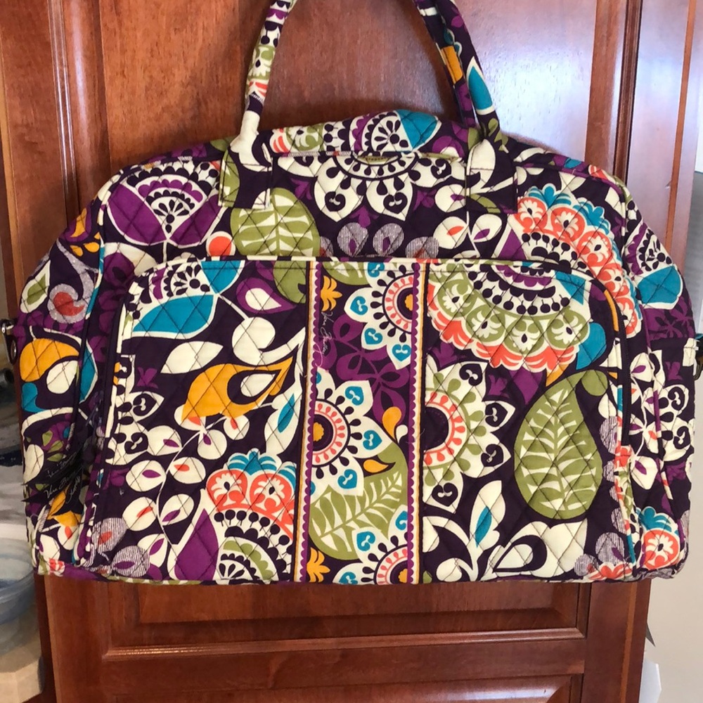 Vera Bradley - Plum Crazy -Weekender bag -like new